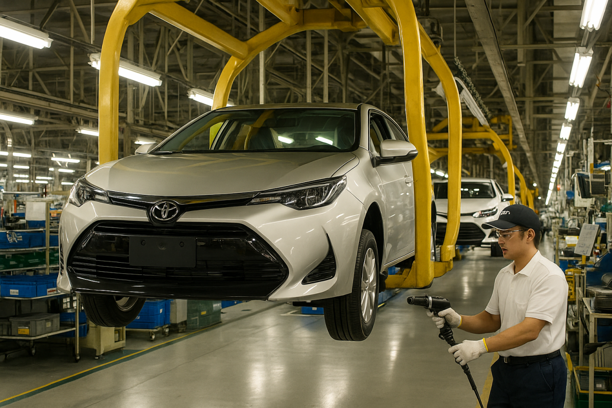 Auto-Produktion bei Toyota