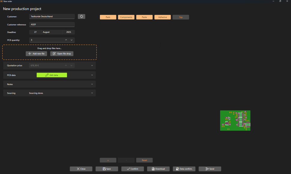 Angebotserstellung Desktop-Software für Datenaufbereitung